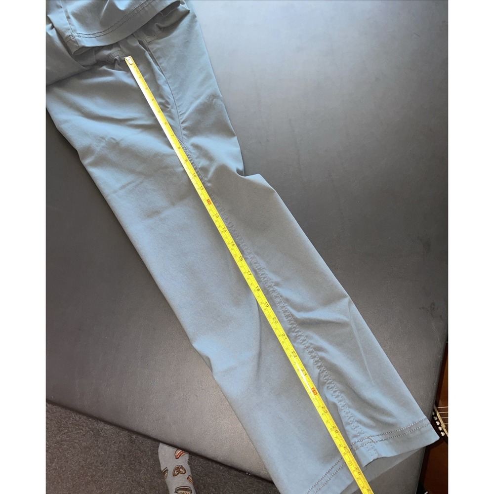 Prana Brion Pants Mens 34x28 Slate Blue Slim Fit Stretch 5-Pocket Hiking Outdoor - Picture 11 of 12